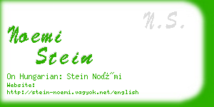 noemi stein business card